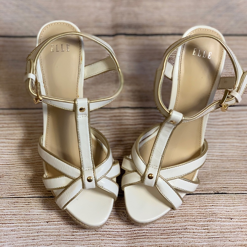 White Strappy Heels